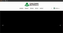Desktop Screenshot of chilchesmaterials.com