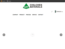 Tablet Screenshot of chilchesmaterials.com